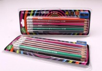 ست 12 عددی مداد مشکی همراه با تراش 16472 مارک LUCKY