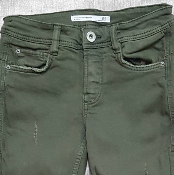 شلوار جینز دخترانه (زخمی) 13984 سایز 32 تا 44 مارک ZARA