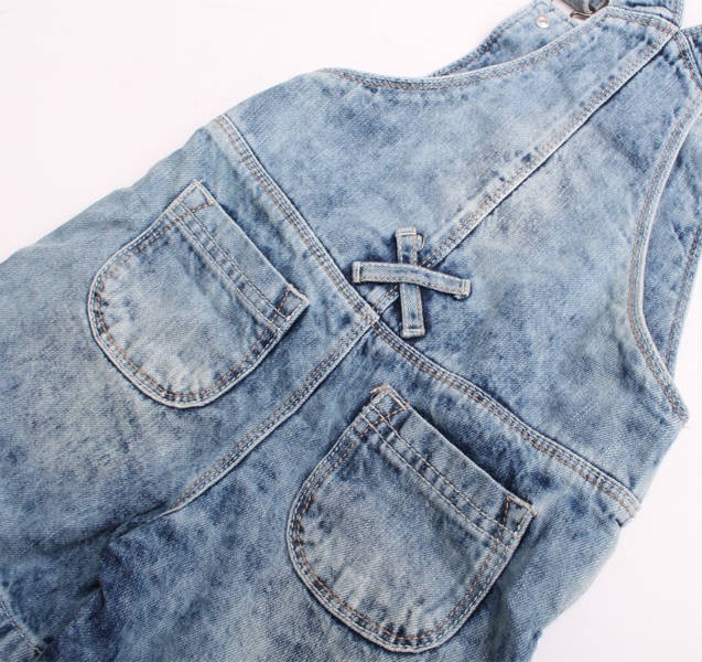 پیشبنددار جینز دخترانه 110621 سایز 3 ماه تا 7 سال مارک F&F