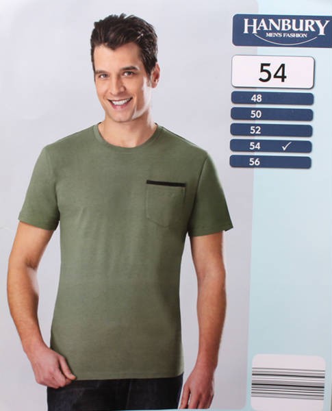 تی شرت مردانه 13863 سایز 48 تا 56 مارک hanbuby