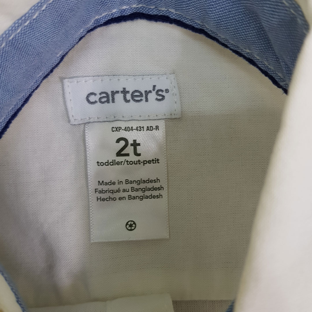 پیراهن پسرانه 21228 سایز 24 ماه تا 8 سال مارک Carters