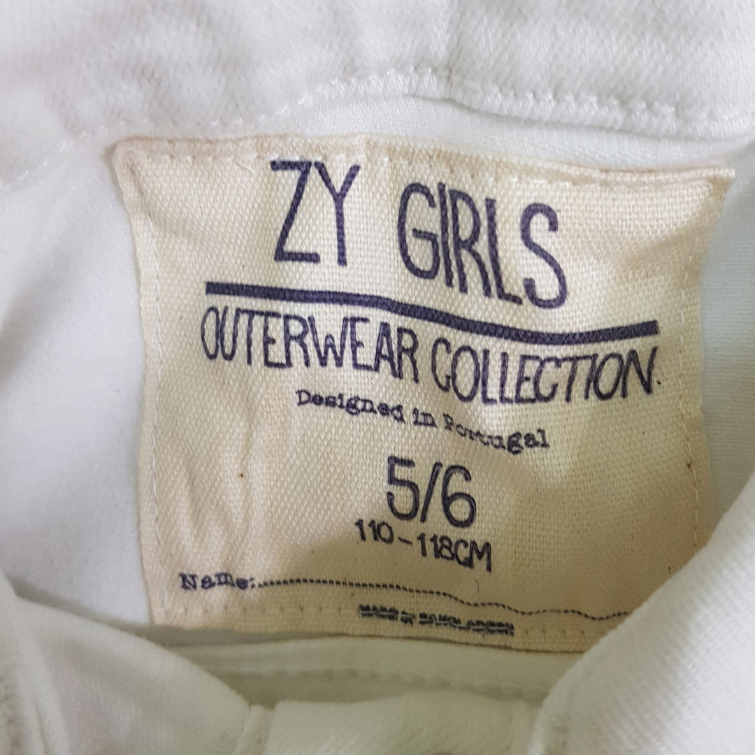 کت جینز دخترانه  21165 سایز 4 تا 12 سال مارک ZY GIRLS