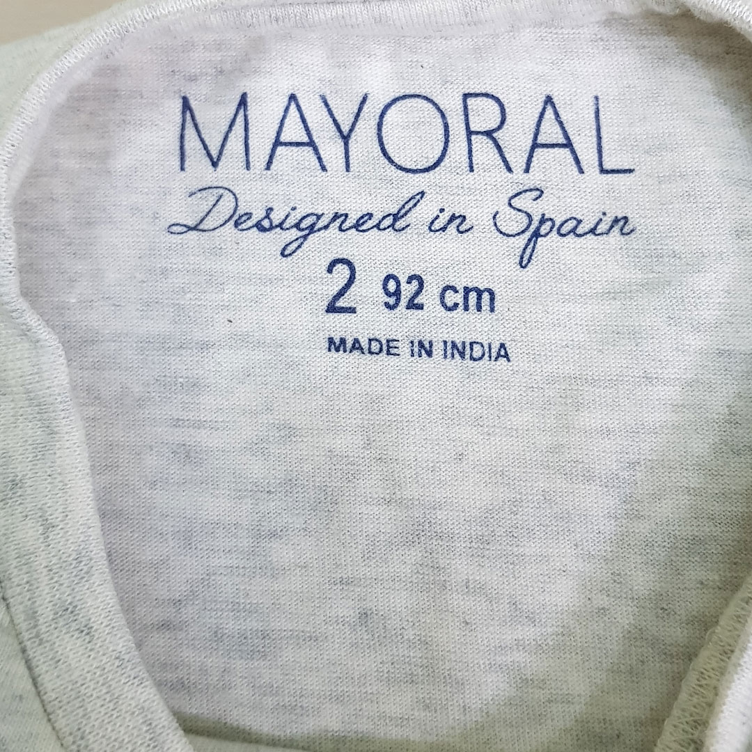 تی شرت پسرانه 21405 سایز 2 تا 9 سال مارک MAYORAL