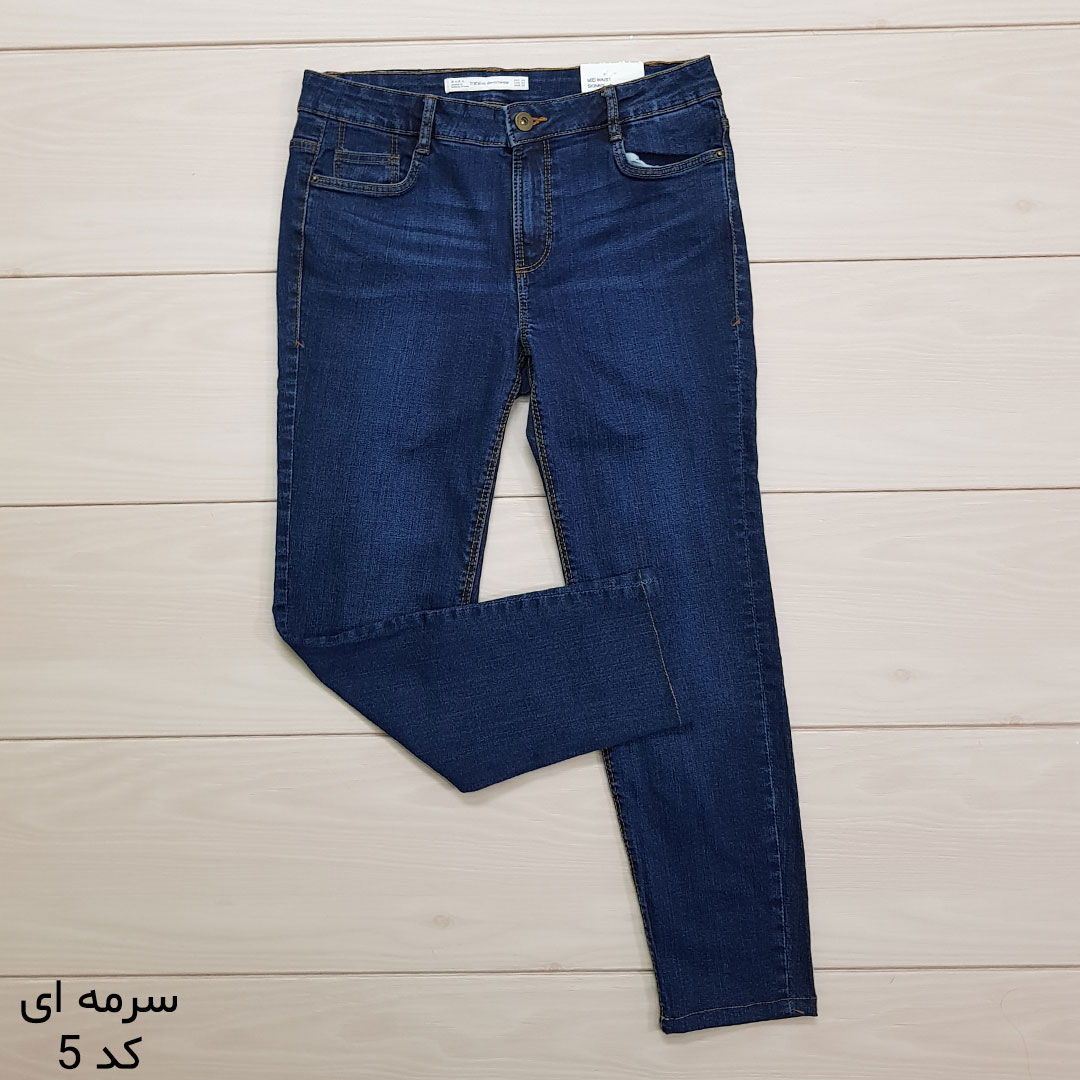 شلوار جینز زنانه 13973 سایز 24 تا 36 کد مارک ZARA