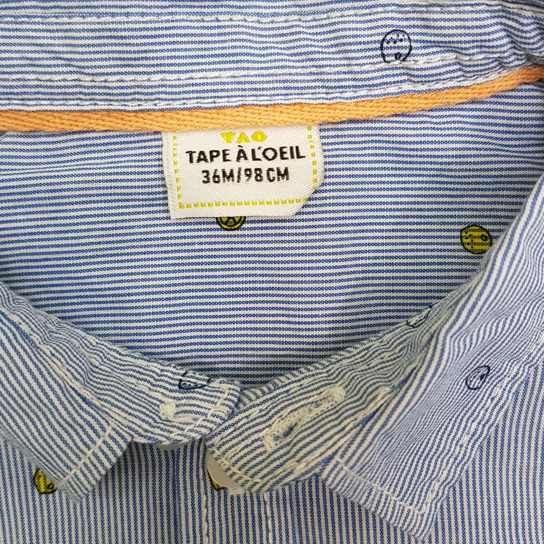 پیراهن پسرانه 21461 سایز 3 تا 36 ماه مارک TAPEA LOEIL