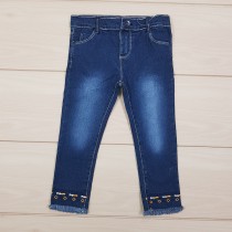 شلوار جینز دخترانه 21549 سایز 6 ماه تا 3 سال مارک TOPOMINI