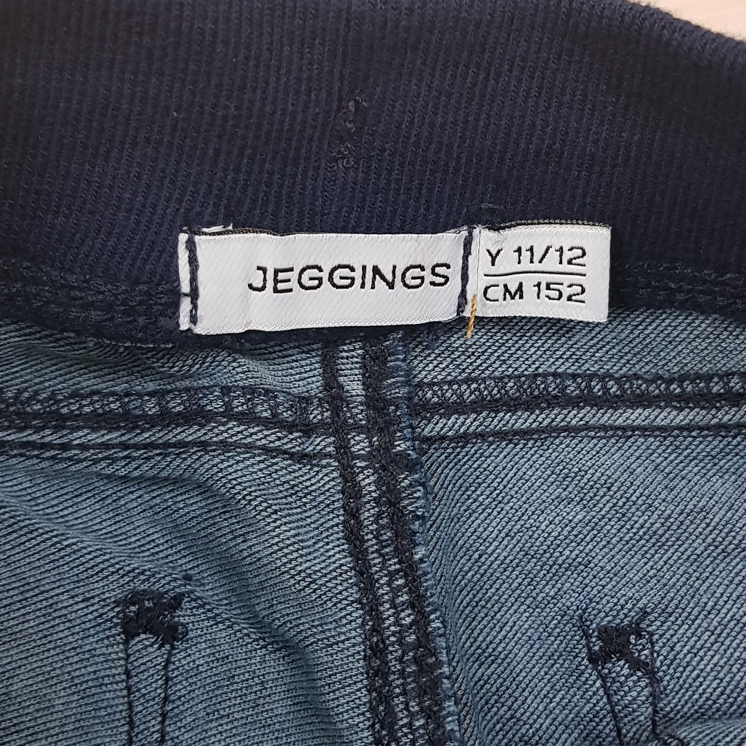 شلوار جینز کشی دخترانه 21591 سایز 9 تا 16 سال مارک JEGGINGS