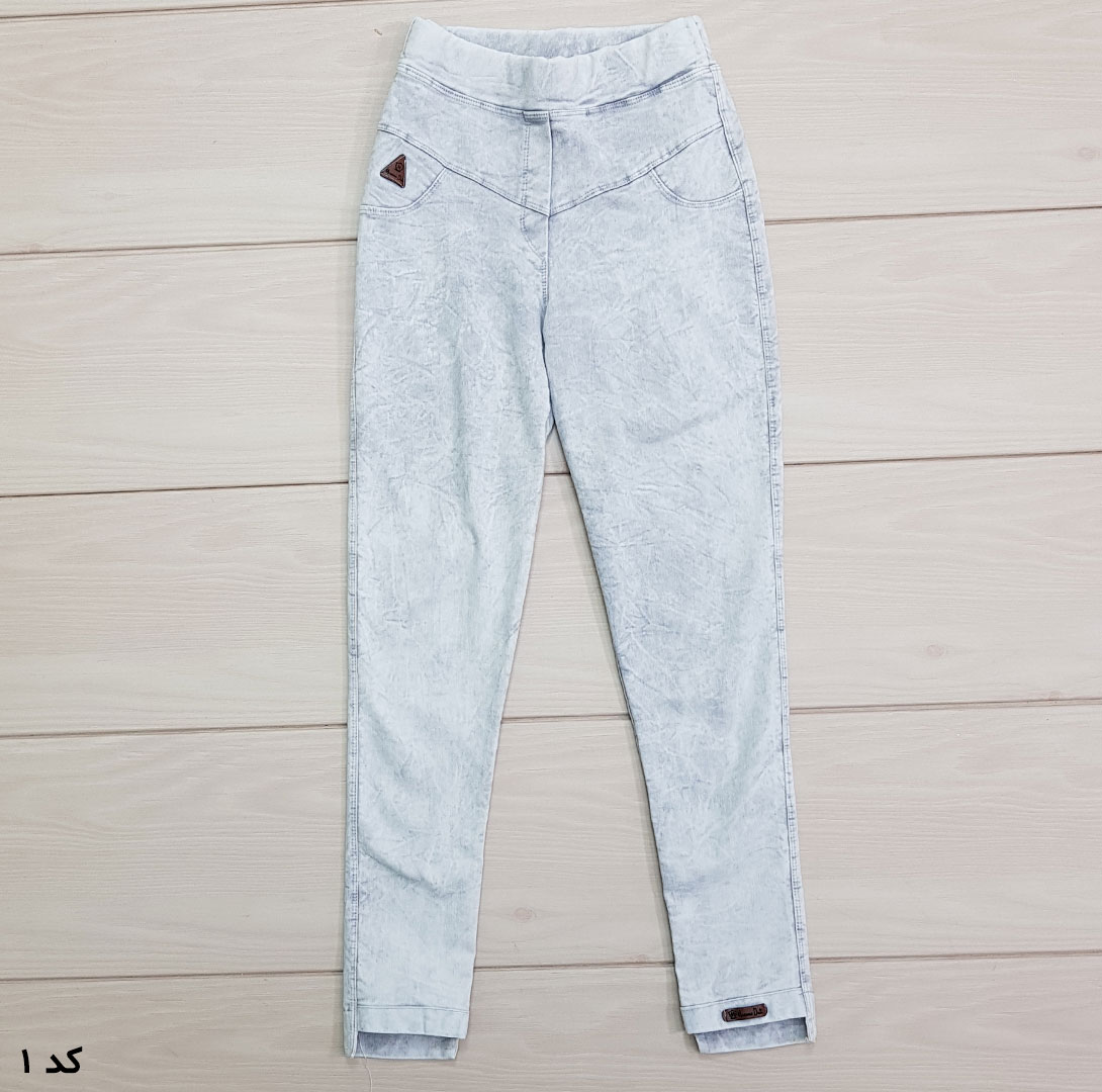 شلوار اسلش طرح جینز دخترانه 22069 سایز 70 تا 90