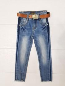 شلوار جینز دخترانه همراه با کمربند 403065