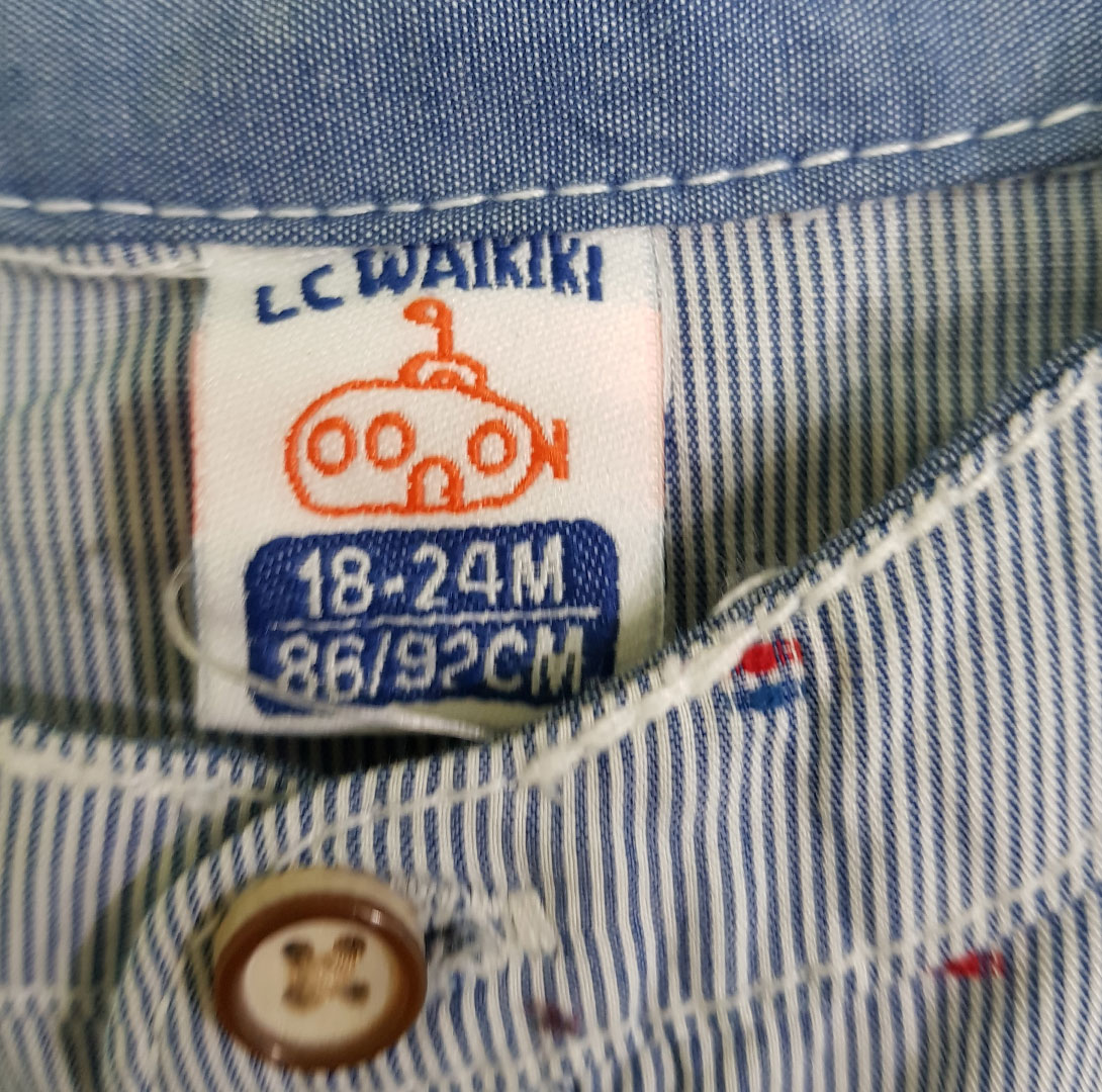 پیراهن پسرانه 22446 سایز 6 ماه تا 5 سال مارک LC WALKIKI