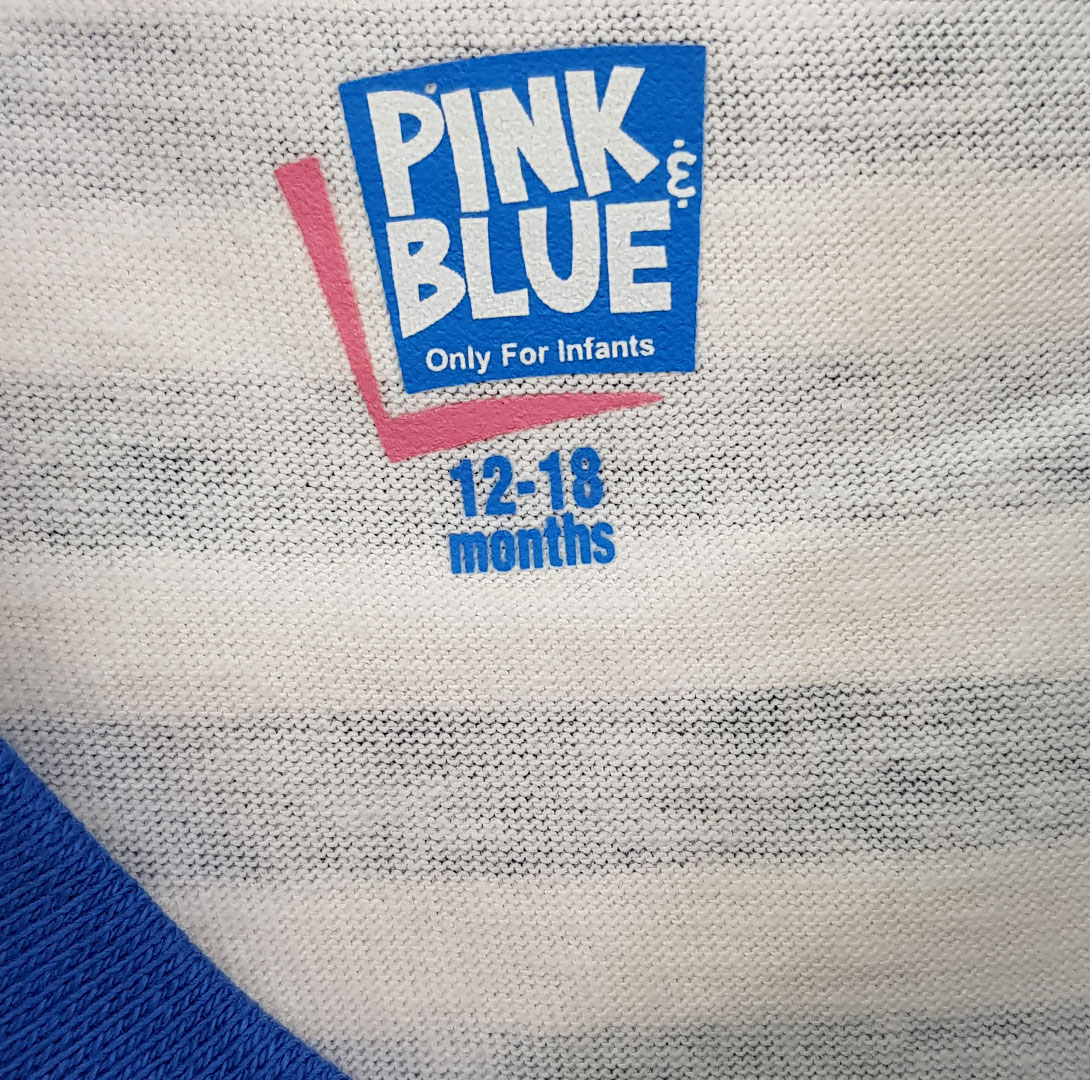 بلوز دخترانه 22476 سایز 6 تا 24 ماه مارک PINK&BLUE