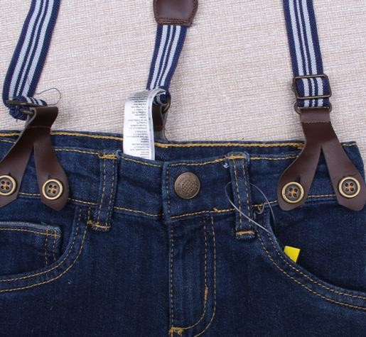 شلوار جینز پسرانه همراه با ساسبند 10851 سایز 12 ماه تا 6 سال مارک LUPILU