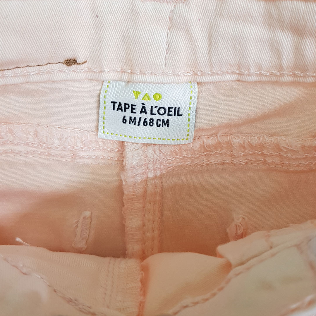 ست جینز دخترانه 23214 سایز 3 تا 36 ماه مارک TAPEA LOEIL