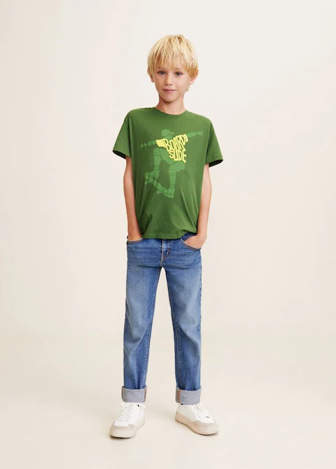 تی شرت پسرانه 23531 سایز 3 تا 14 سال مارک MANGO