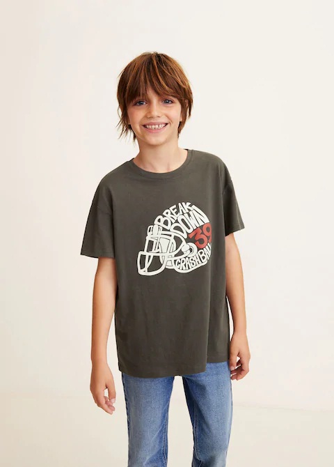 تی شرت پسرانه 23531 سایز 3 تا 14 سال مارک MANGO