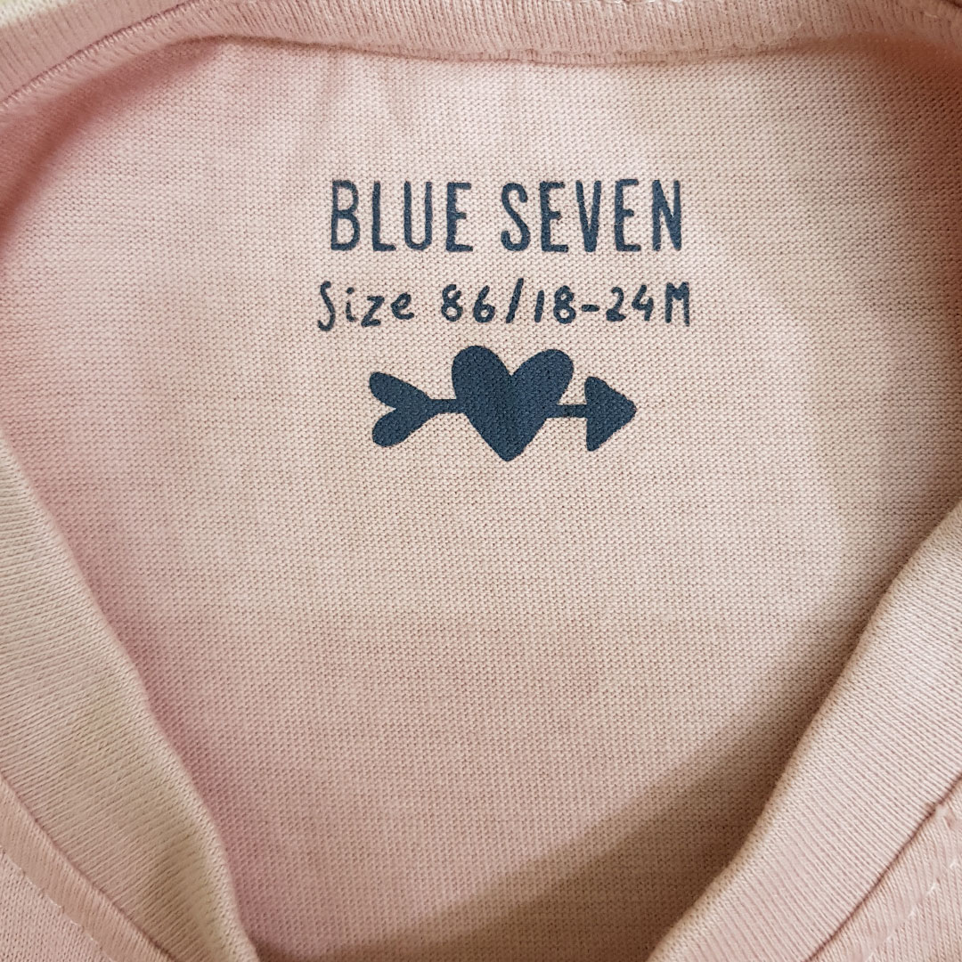 تی شرت دخترانه 23414 سایز 6 ماه تا 2 سال مارک BLUE SEVEN