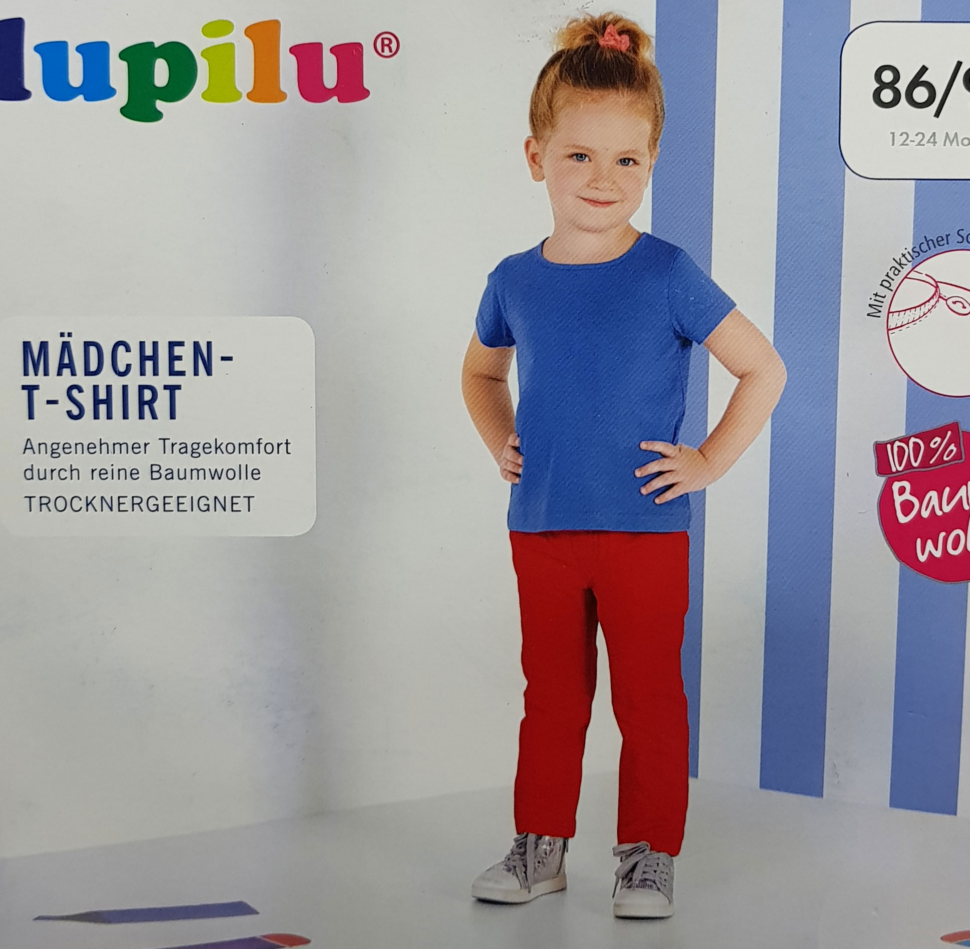 تی شرت دخترانه 23726 سایز 18 ماه تا 6 سال مارک LUPILU