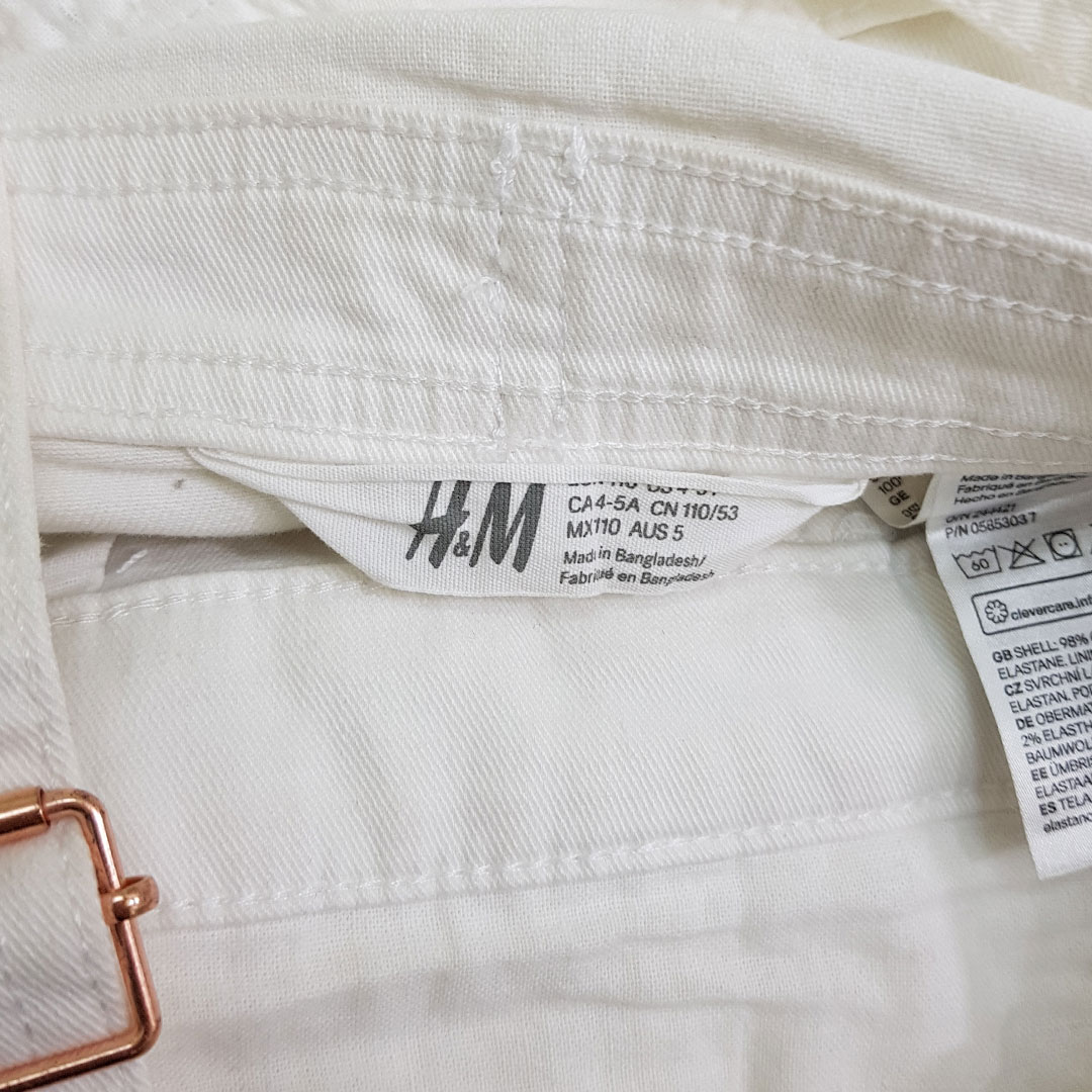 پیشبندار جینز دخترانه 23762 سایز 1.5 تا 10 سال مارک H&M