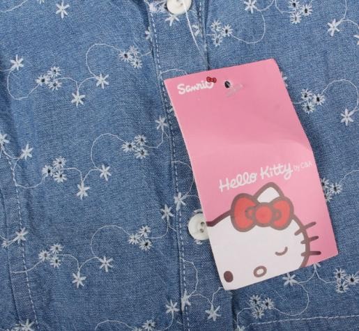 سارافون دخترانه 10853 سایز 6 تا 36 ماه مارک HELLO KITTY