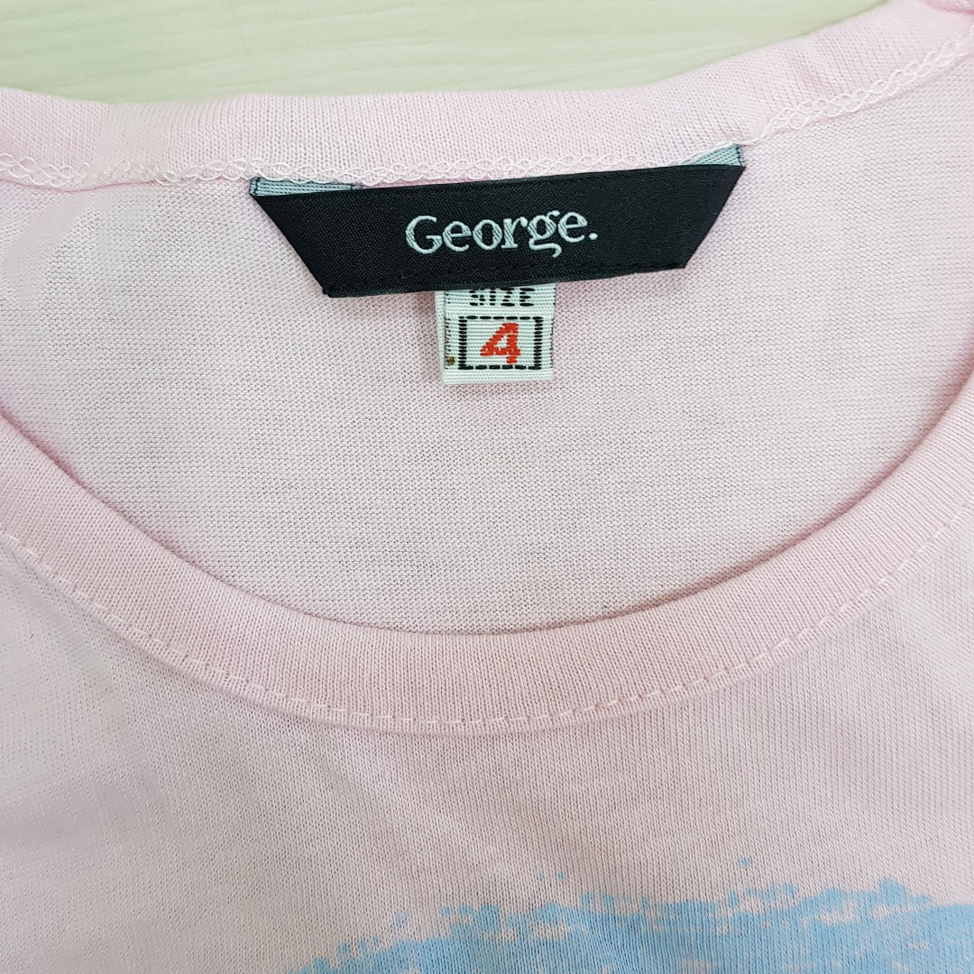 تی شرت دخترانه 24243 سایز 2 تا 8 سال مارک GEORGE