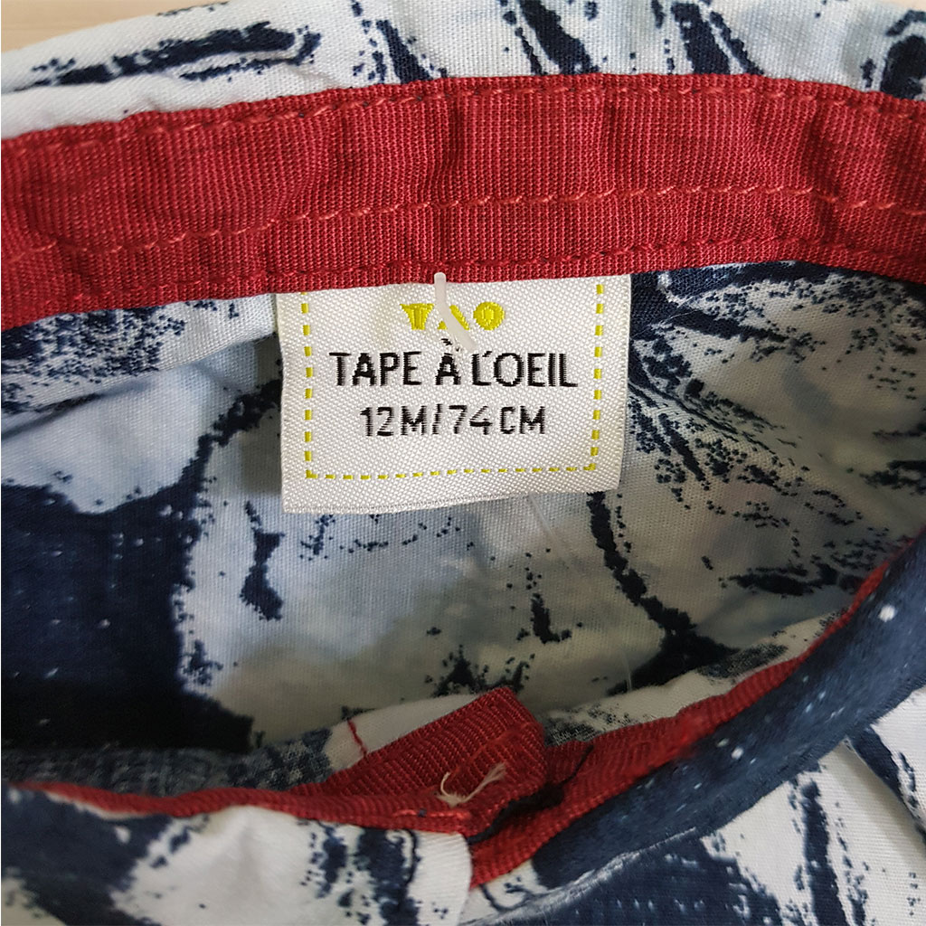 پیراهن پسرانه 24432 سایز 3 ماه تا 6 سال مارک TAPEA LOEIL