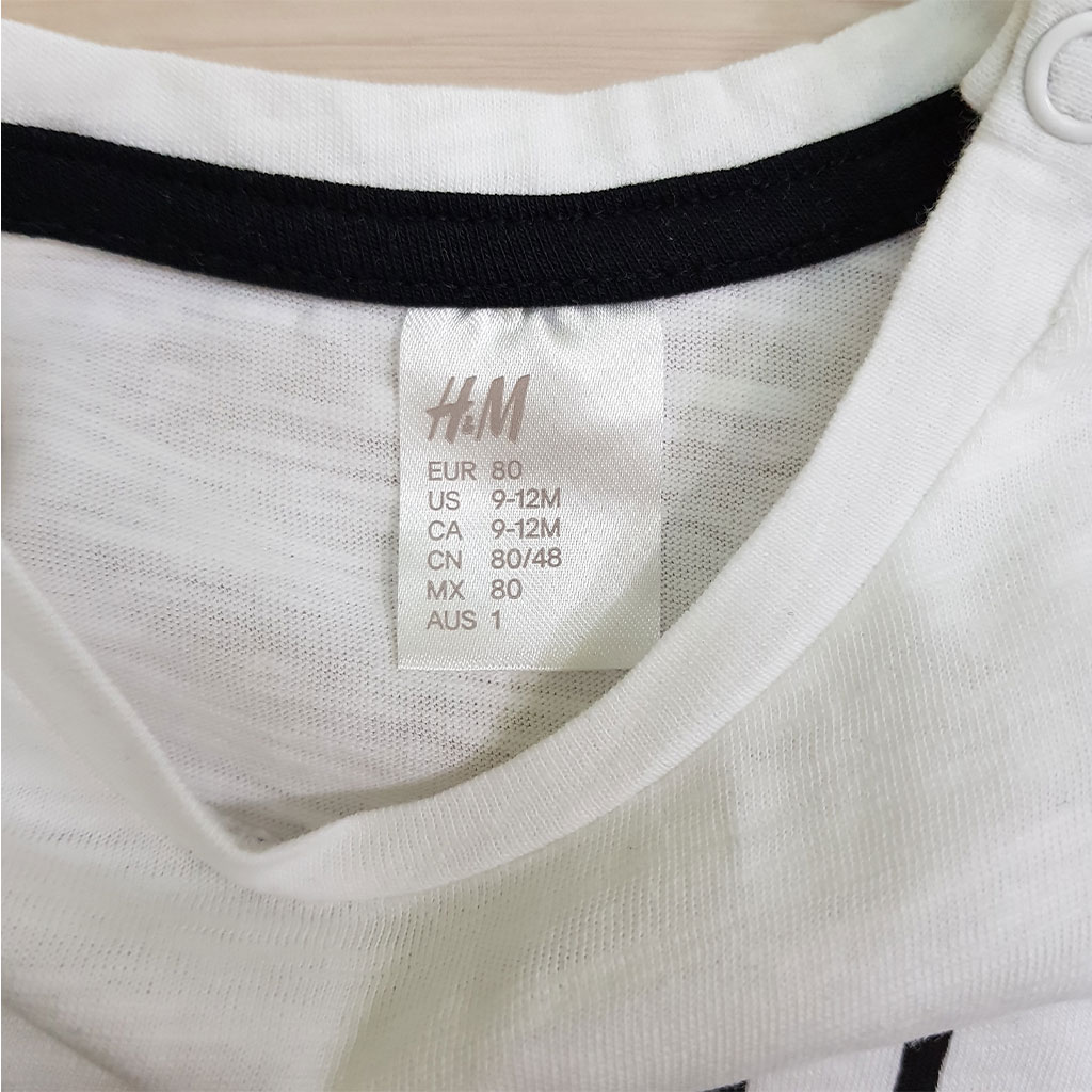 تی شرت 24453 سایز 6 ماه تا 3 سال مارک H&M