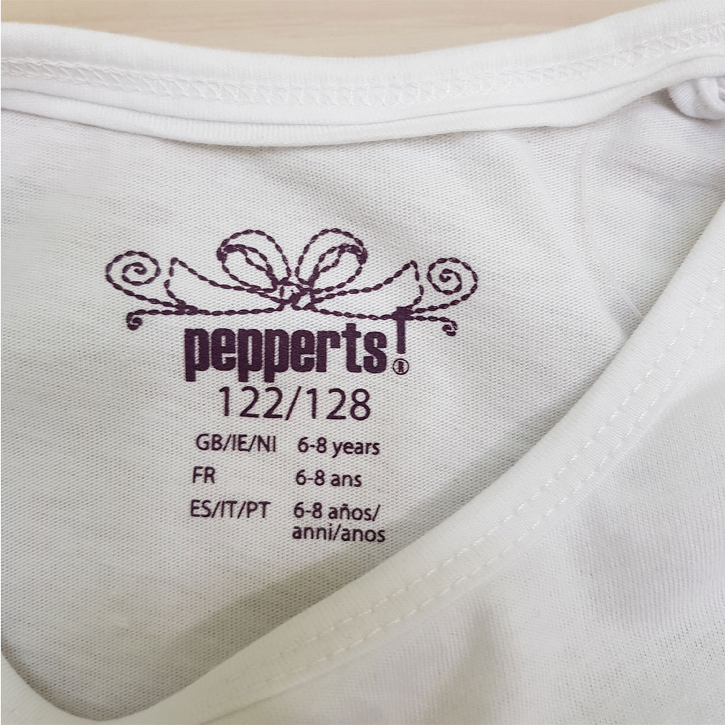 تی شرت دخترانه 24685 سایز 2 تا 12 سال مارک PEPPERTS