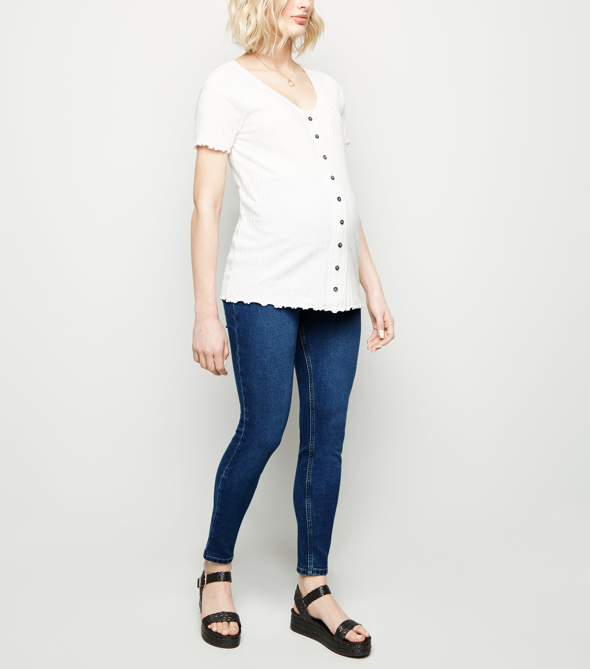 شلوار جینز حاملگی زنانه 24637 سایز 36 تا 46 مارک EMILEE