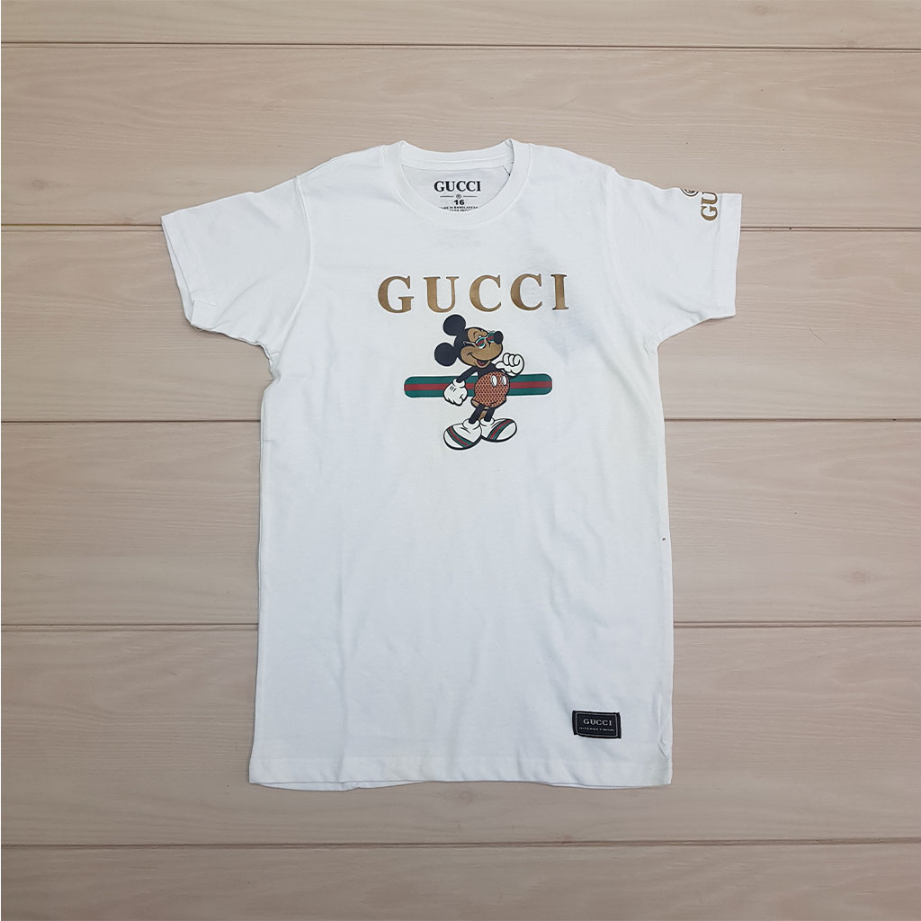 تی شرت پسرانه 24592 سایز 2 تا 16 سال مارک GUCCI