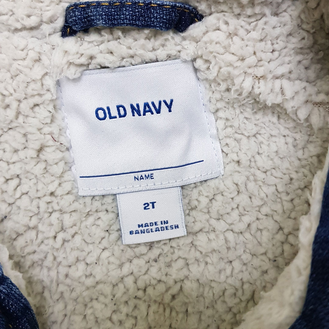 کت جینز خزدار 25987 سایز 12 ماه تا 15 سال مارک OLD NAVY