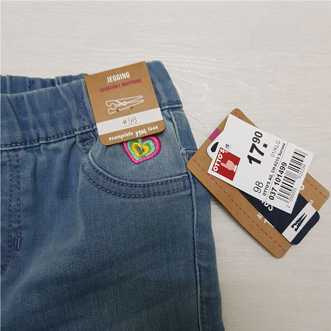 شلوار جینز دخترانه 26910 سایز 2 تا 7 سال مارک PINCH