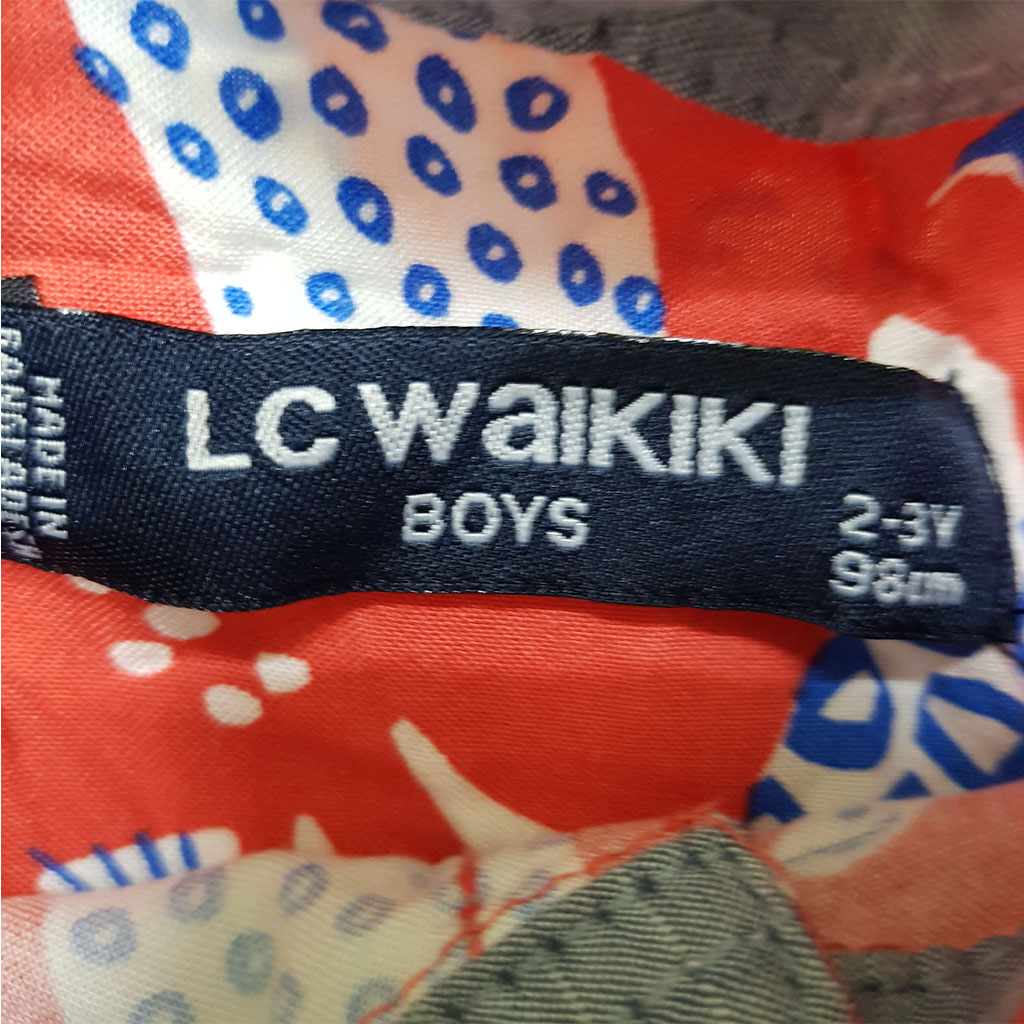پیراهن پسرانه 27418 سایز 12 ماه تا 7 سال مارک LC WALKIKI