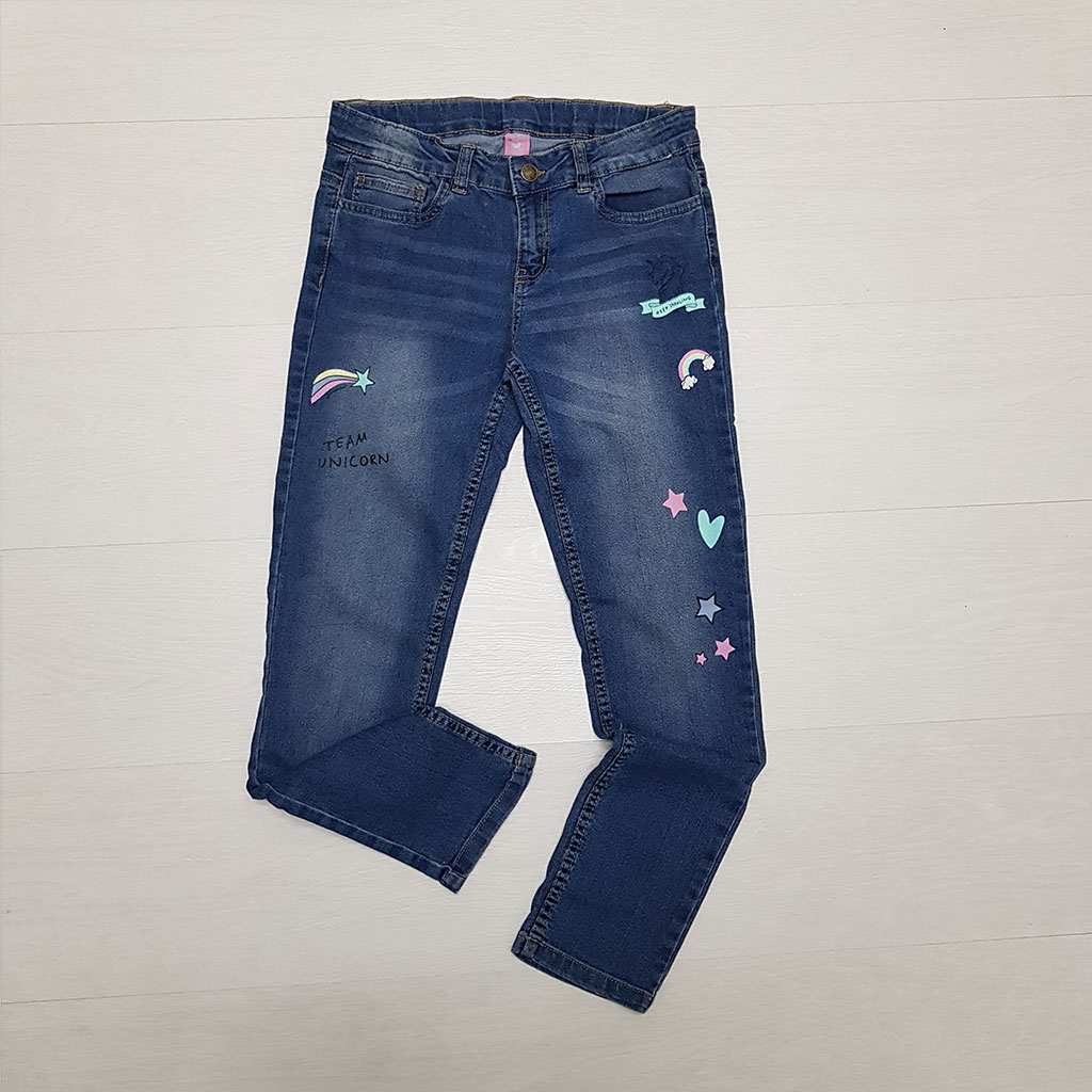 شلوار جینز دخترانه 27709 سایز 7 تا 14 سال مارک YFK