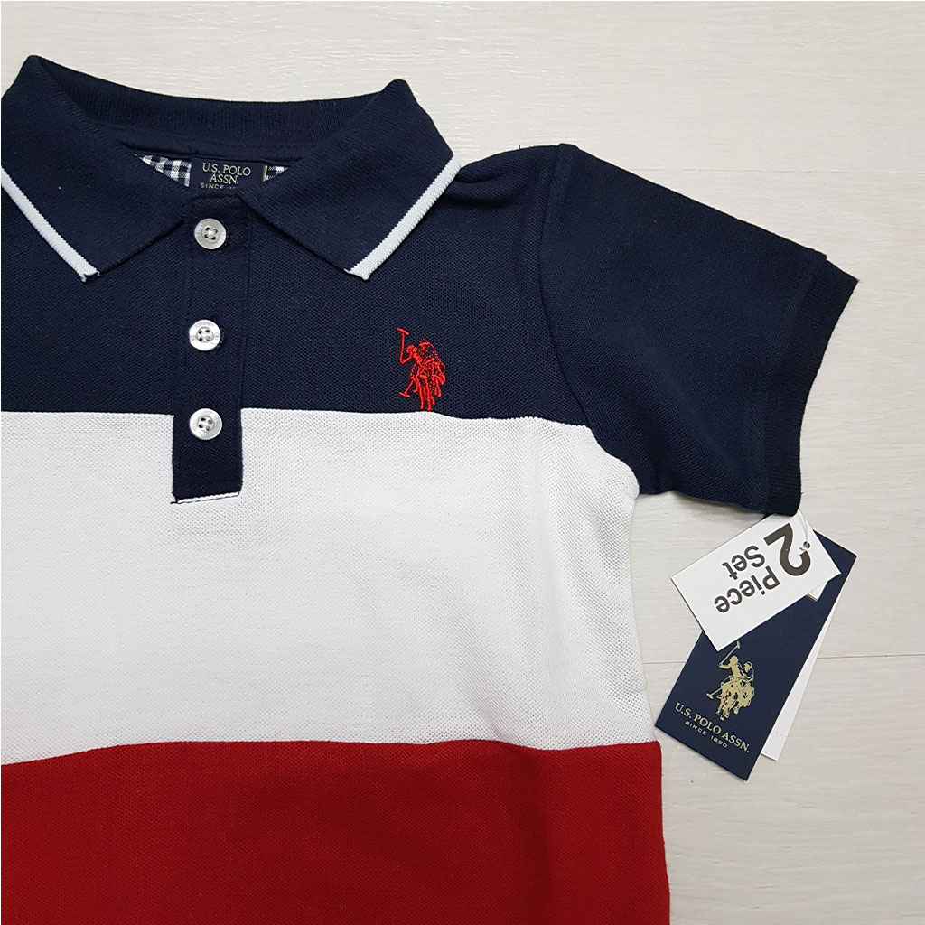 ست پسرانه 27379 سایز 2 تا 12 سال مارک US POLO   *