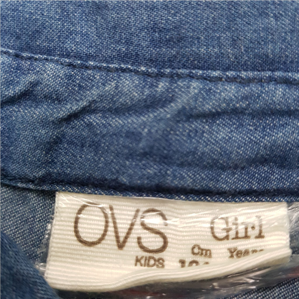 بلوز جینز دخترانه 27883 سایز 3 تا 10 سال مارک OVS