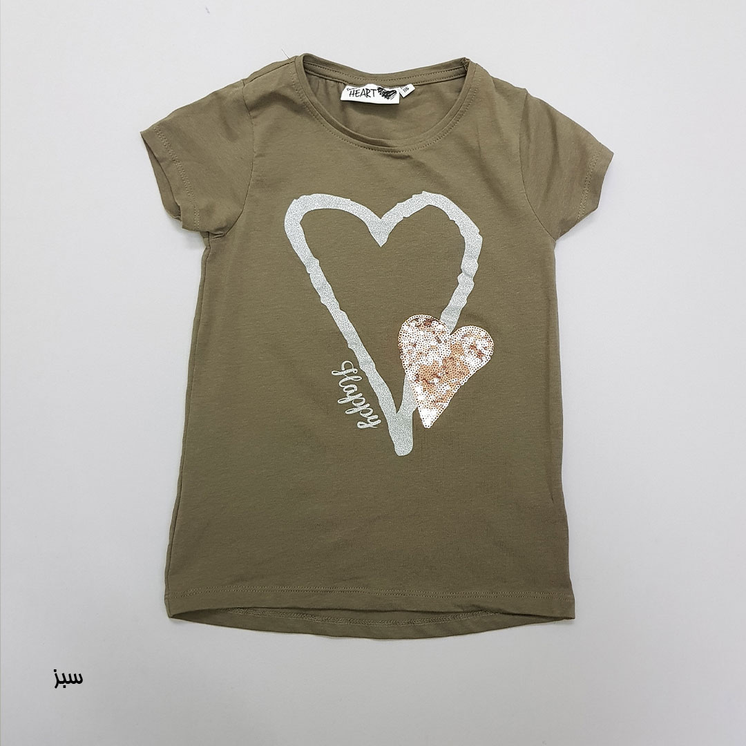 تی شرت دخترانه 28732 سایز 2 تا 8 سال کد 1 مارک SWEET HEART   *