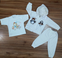 لباس 3 تیکه نوزاد مخمل برند نامینو 2204148