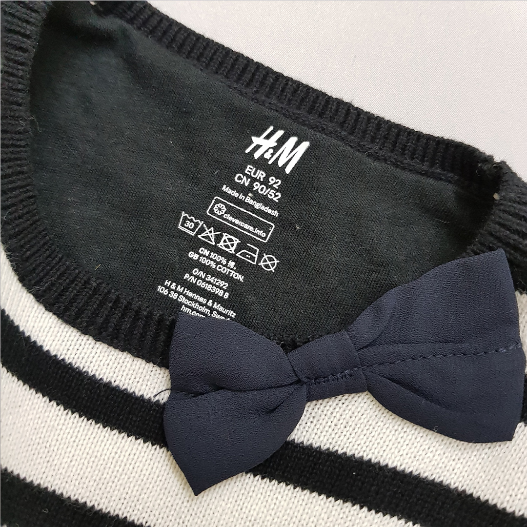 بلوز بافت دخترانه 29834 سایز 2 تا 10 سال مارک H&M