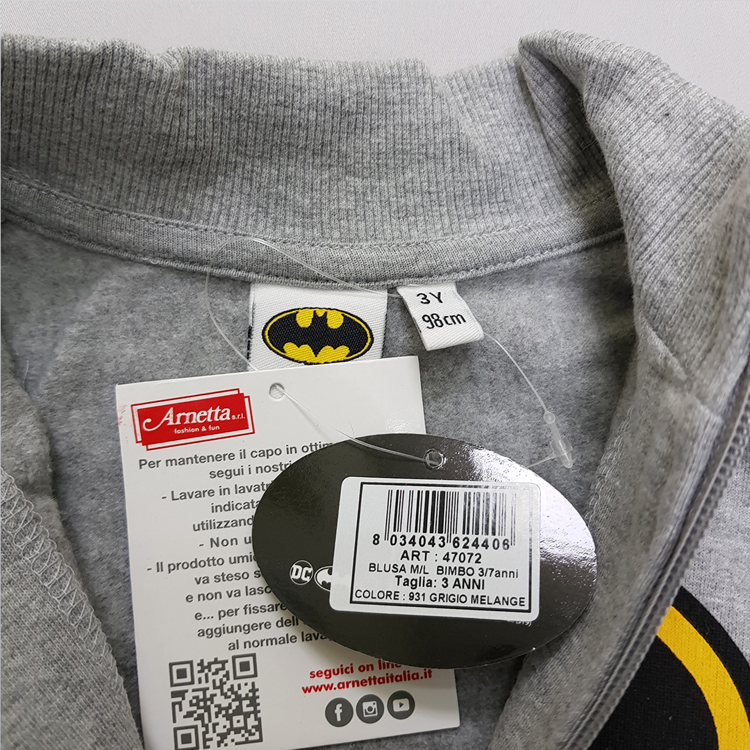 سویشرت پسرانه 29924 سایز 3 تا 7 سال مارک BATMAN