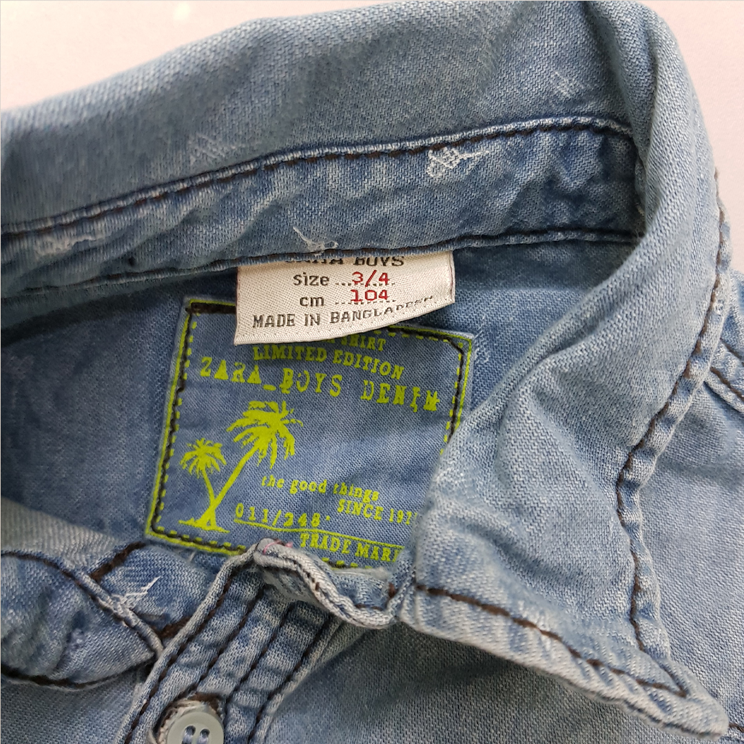 پیراهن جینز 30437 سایز 3 تا 14 سال مارک ZARA   *