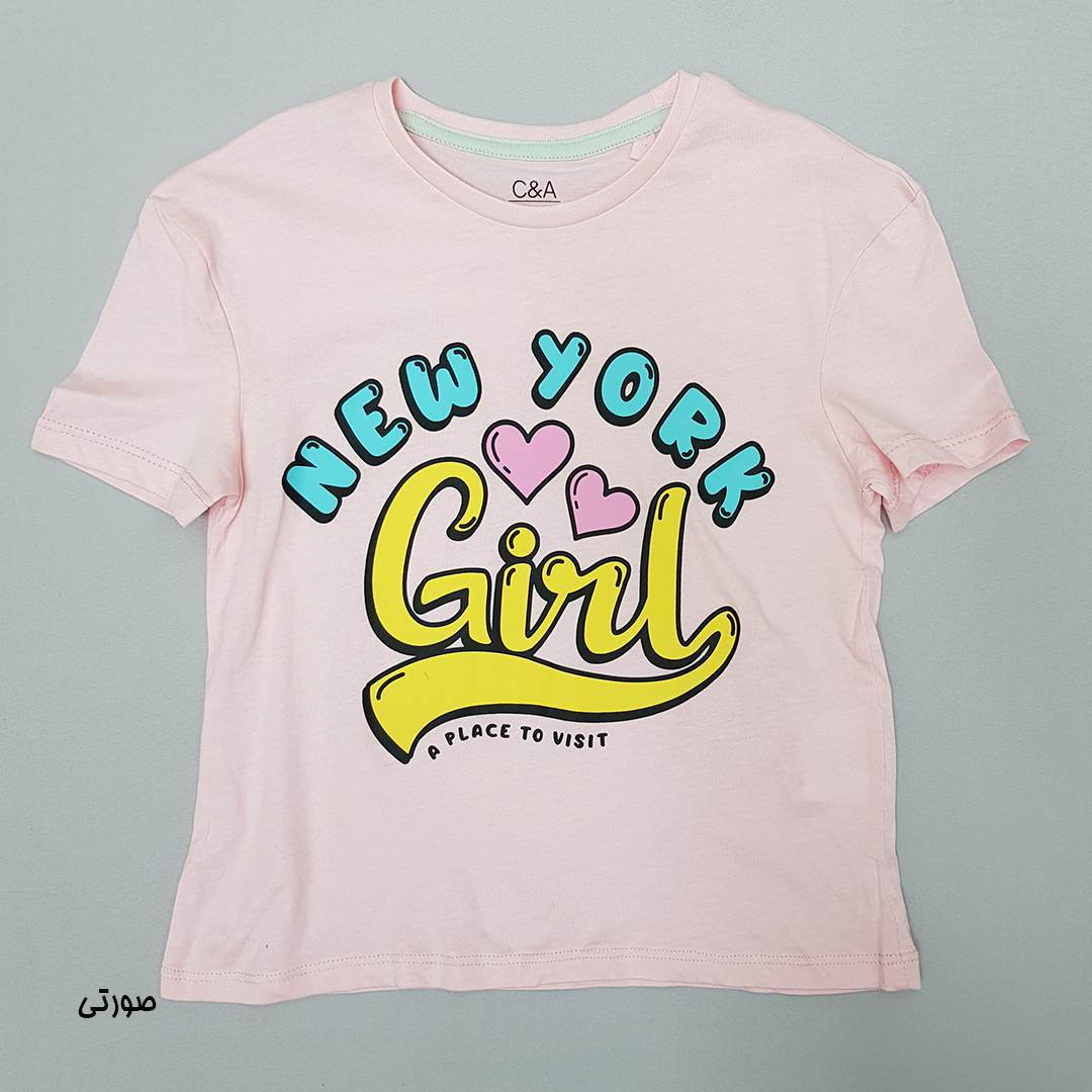 تی شرت دخترانه 31178 سایز 4 تا 14 سال مارک C&A