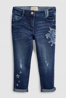 شلوار جینز دخترانه 31501 سایز 4 تا 12 سال مارک NEXT