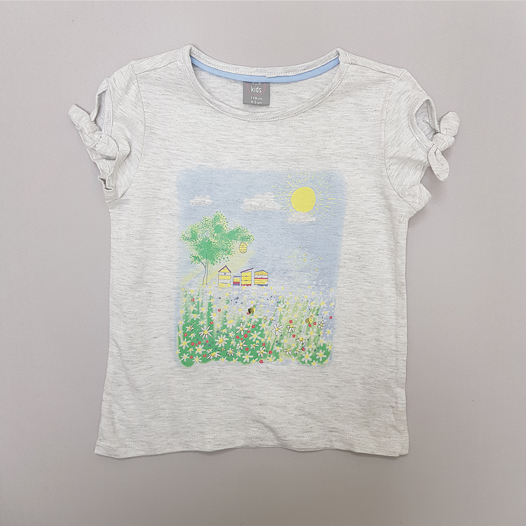 تی شرت دخترانه 31787 سایز 3 تا 9 سال کد 4 مارک Little Kids