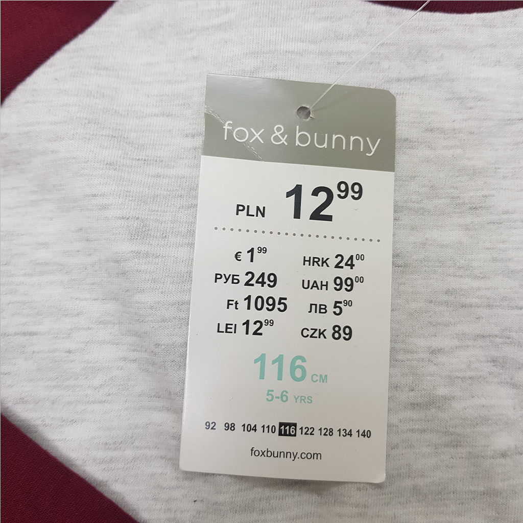 بلوز پسرانه 33001 سایز 2 تا 6 سال مارک FOX&BUNNY