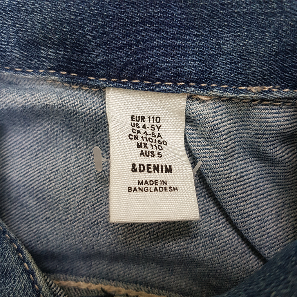 کت جینز دخترانه 33437 سایز 1.5 تا 10 سال مارک H&M
