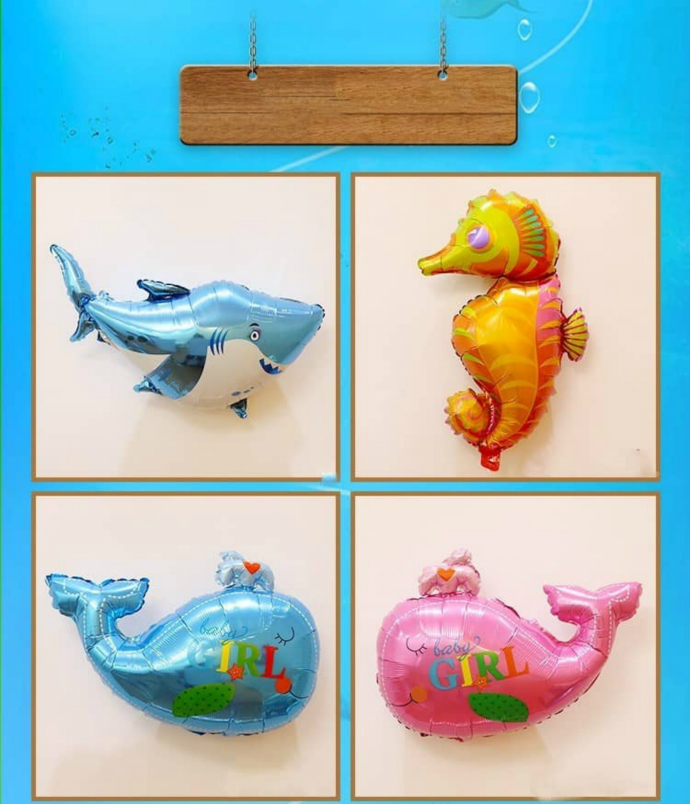 بالون با طرح حیوانات دریایی (آبی) 2E 150 1 کد 409720