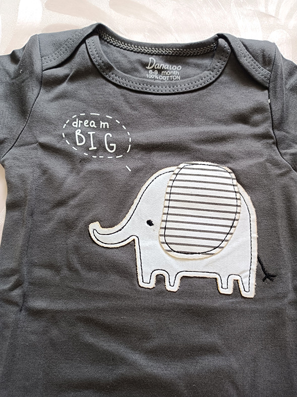 لباس سه تیکه کودک دانالو مدل فیل راه راه کد 2204494