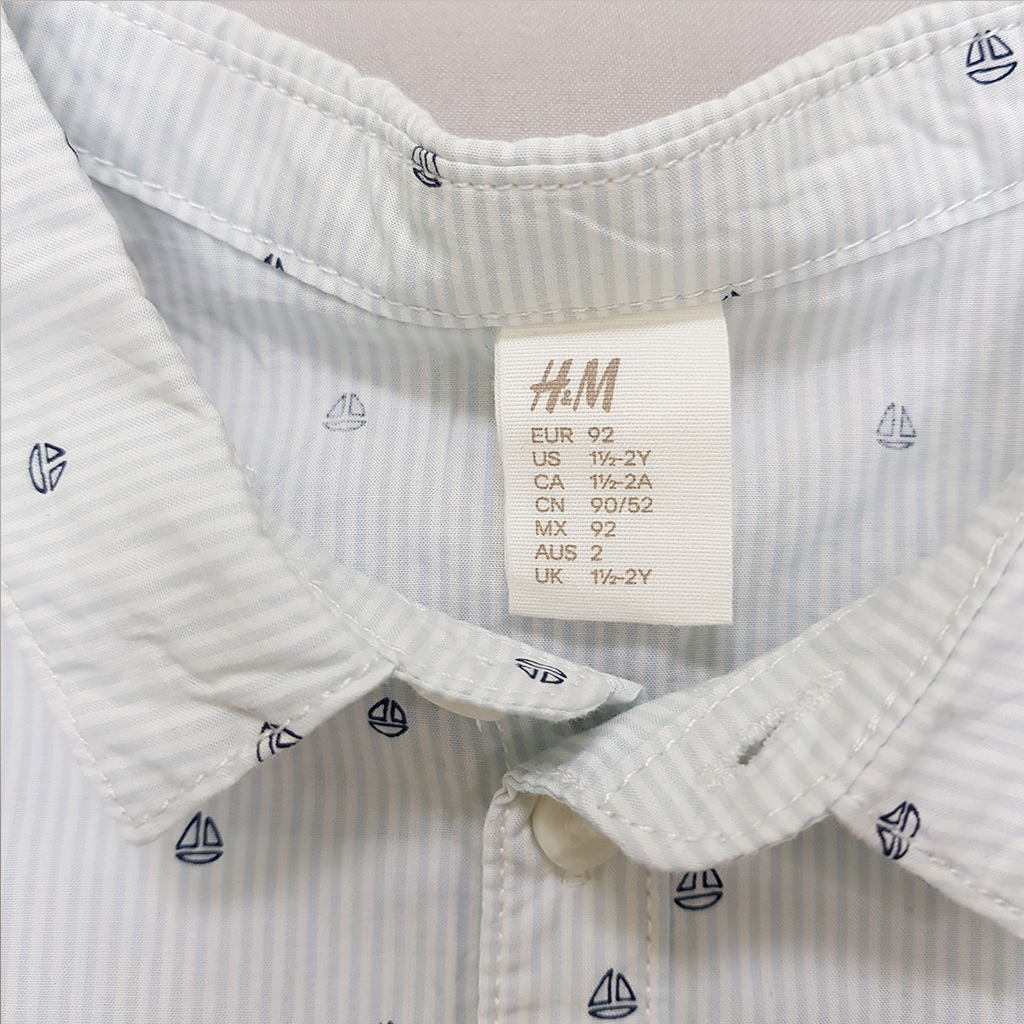 پیراهن پسرانه 34800 سایز 3 ماه تا 4 سال کد 3 مارک H&M