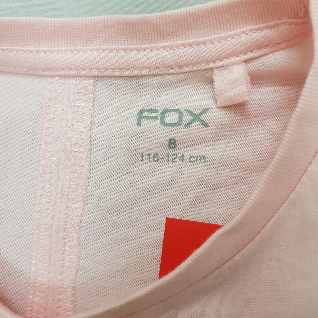تی شرت دخترانه 35031 سایز 4 تا 16 سال کد 1 مارک FOX