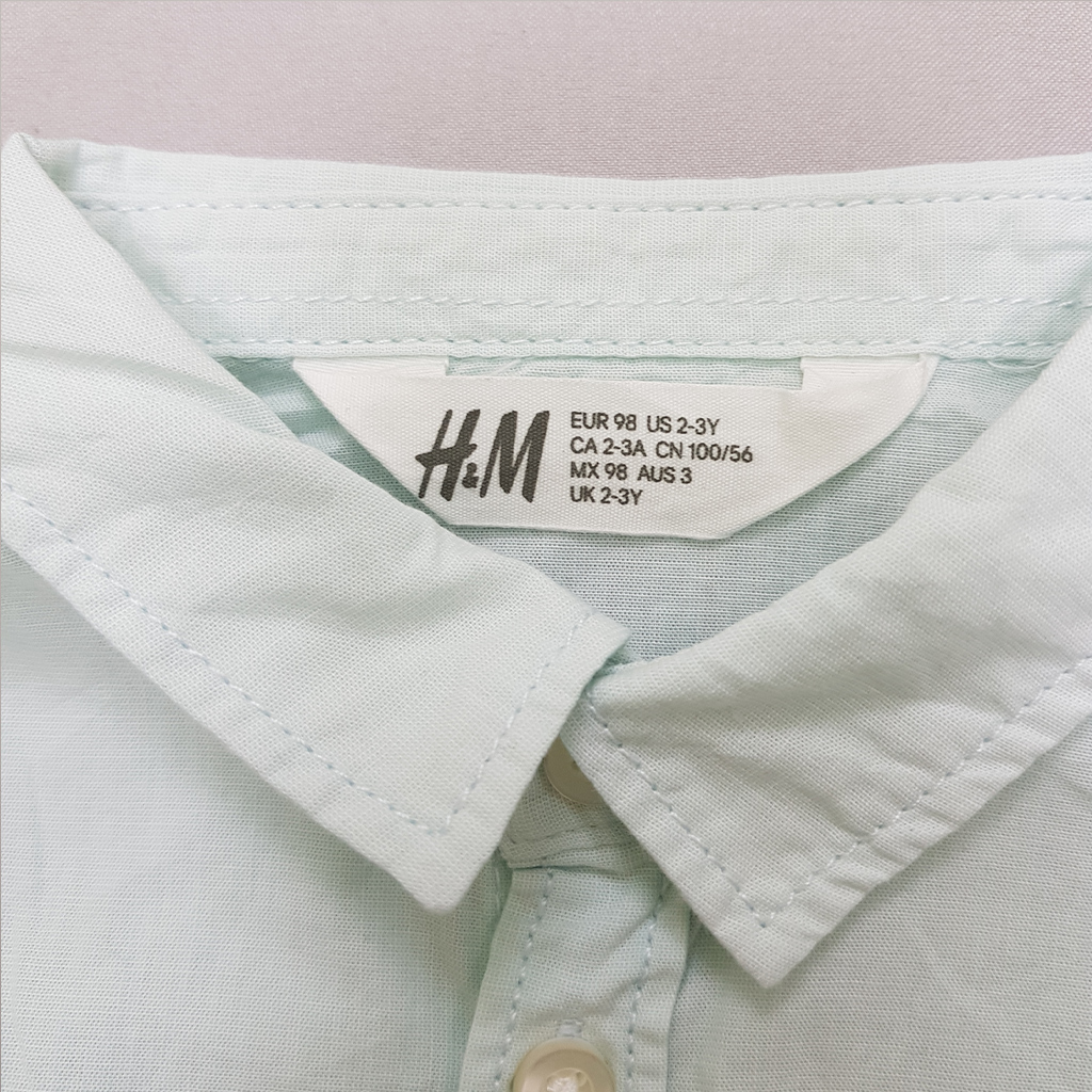 پیراهن پسرانه 35419 سایز 1.5 تا 10 سال مارک H&M   *